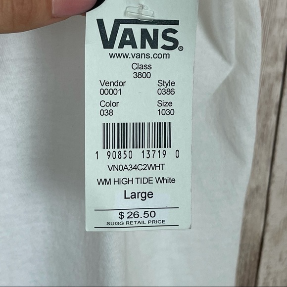 Vans High Tide Lightweight Muscle Tank Sz Large - Picture 7 of 8